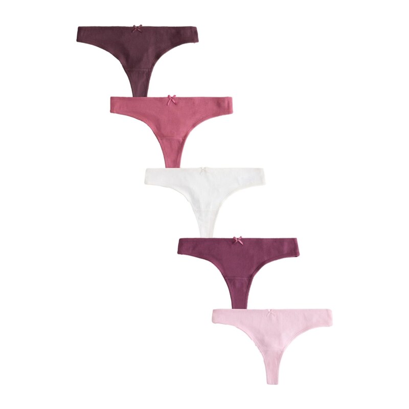 Next Tanga fialová / pink / bílá
