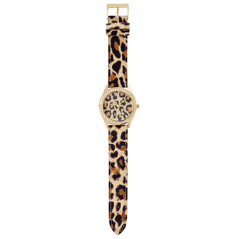 GUESS Catwalk Leopard-Print Watch - no color