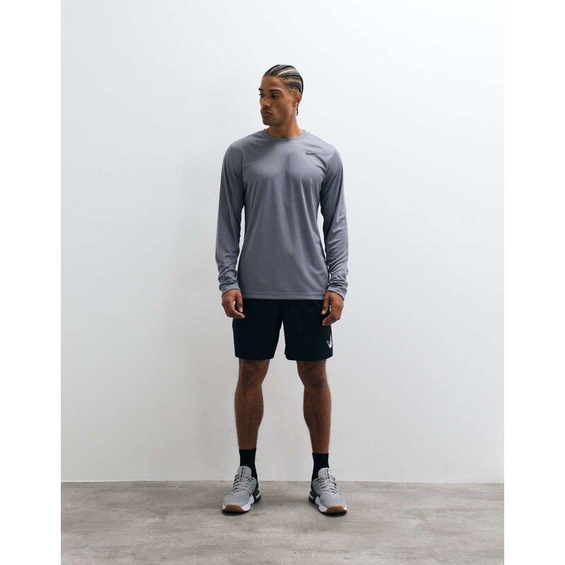 Nike Training Flex Dri-FIT long sleeve t-shirt in grey