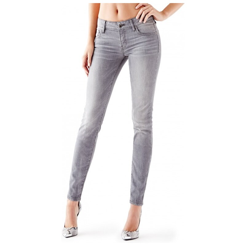 GUESS GUESS Mid-Rise Power Curvy Jeans in Whirlwind Wash - petal