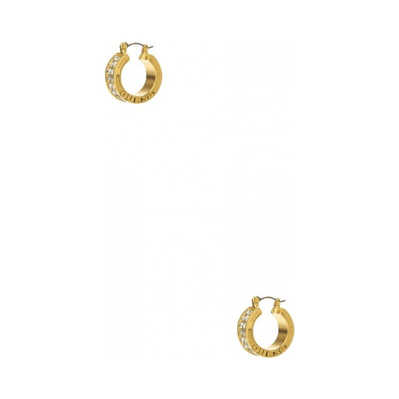 GUESS Dámské náušnice Hoop Earrings - zlatá