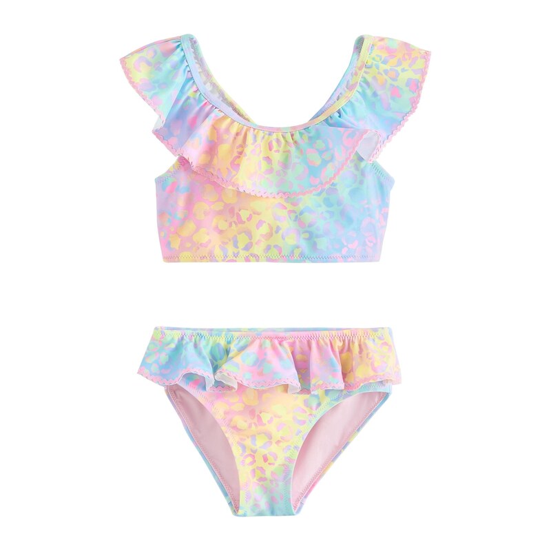 Next Bikiny azurová / žlutá / lenvandulová / růžová