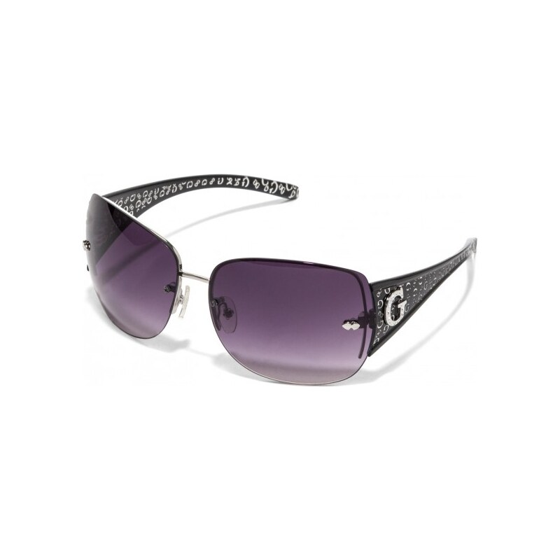 GUESS Dámské sluneční brýle Rimless Shield Sunglasses - black