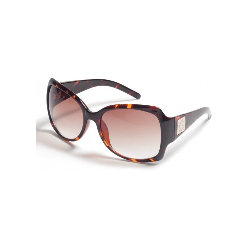 GUESS GUESS Plastic Sunglasses with Rhinestone G - tortoise shell
