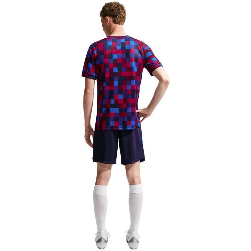 Pánské tričko FC Barcelona Home tmavě modré a vínové model