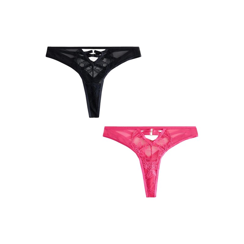 Next Tanga fuchsiová / černá