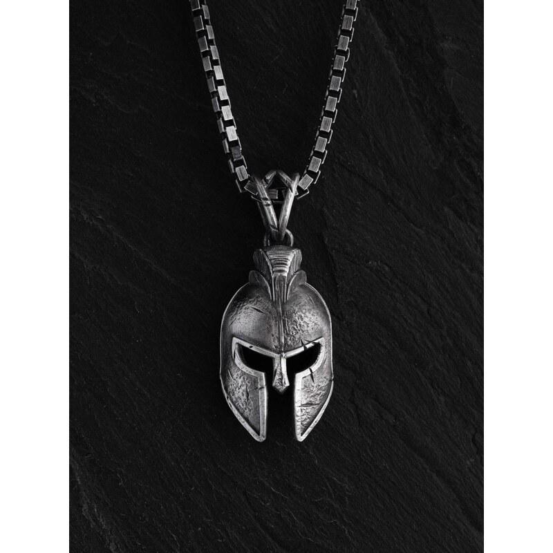REYTEL Přívěsek SPARTAN HELMET stříbrná