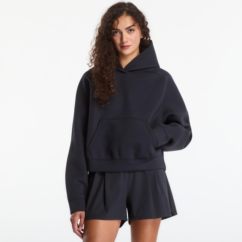 Mikina Nike Pregame Fleece Womens Oversized Hoodie Black/ Black