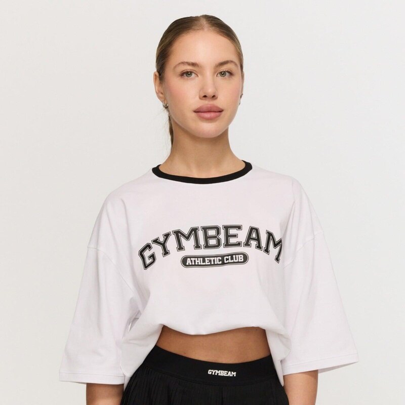 GYMBEAM Dámské tričko oversize Varsity