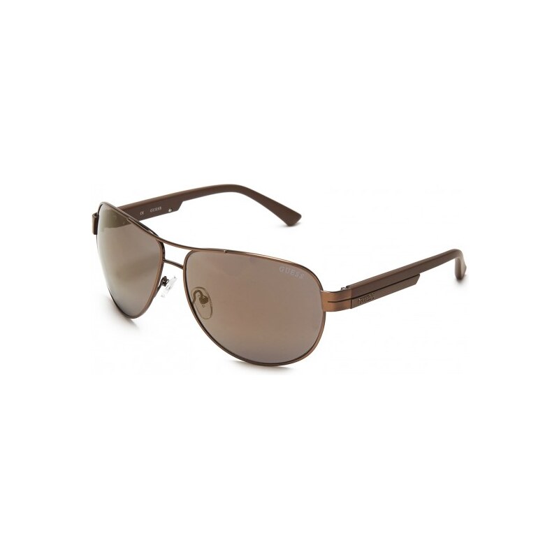 GUESS GUESS Metal Aviator Sunglasses - brown/gold