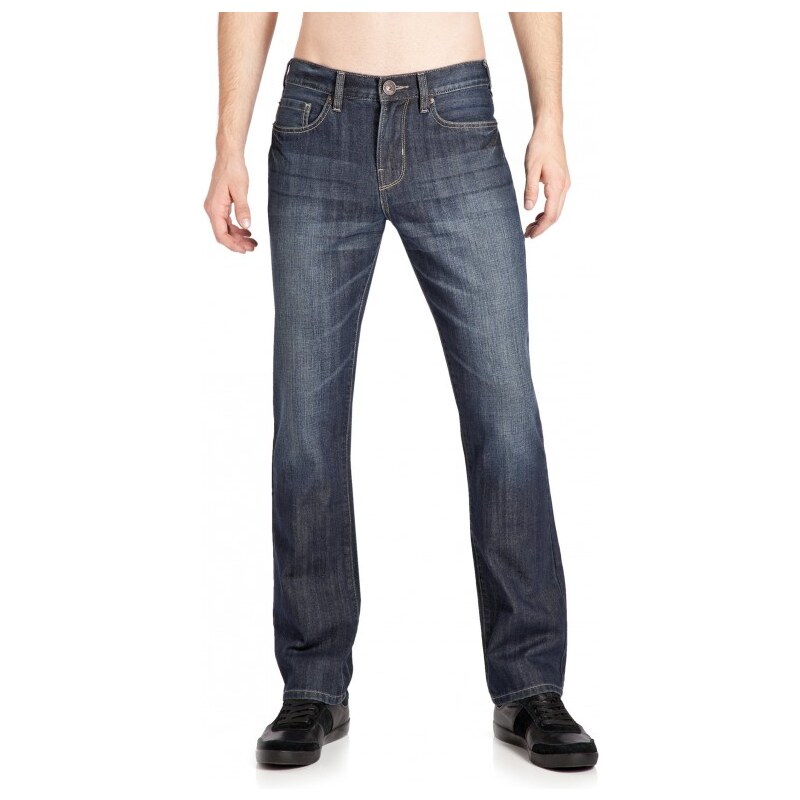 GUESS GUESS Delmar Slim Straight Leg Jeans - 30" Inseam - rowland dark wash 30" inseam