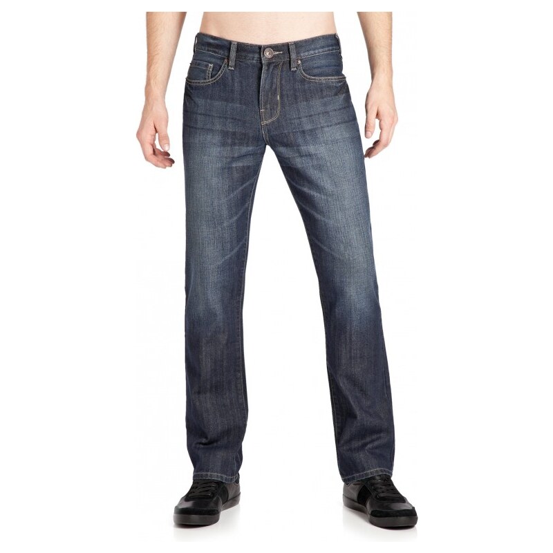 GUESS GUESS Delmar Slim Straight Leg Jeans - 32" Inseam - rowland dark wash 32" inseam