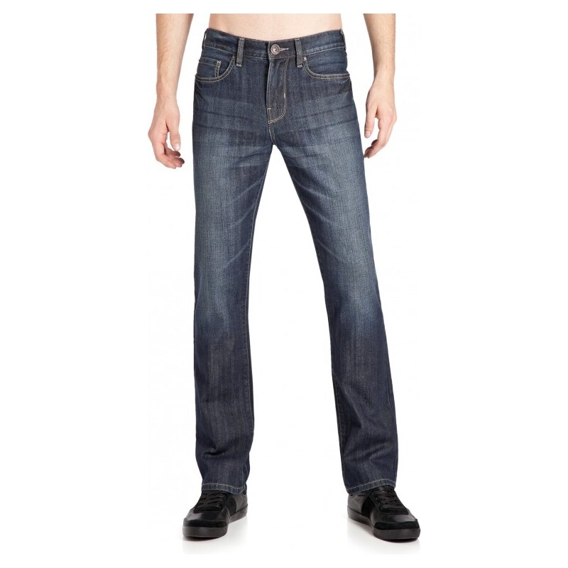 GUESS GUESS Delmar Slim Straight Leg Jeans - 34" Inseam - rowland dark wash 34" inseam