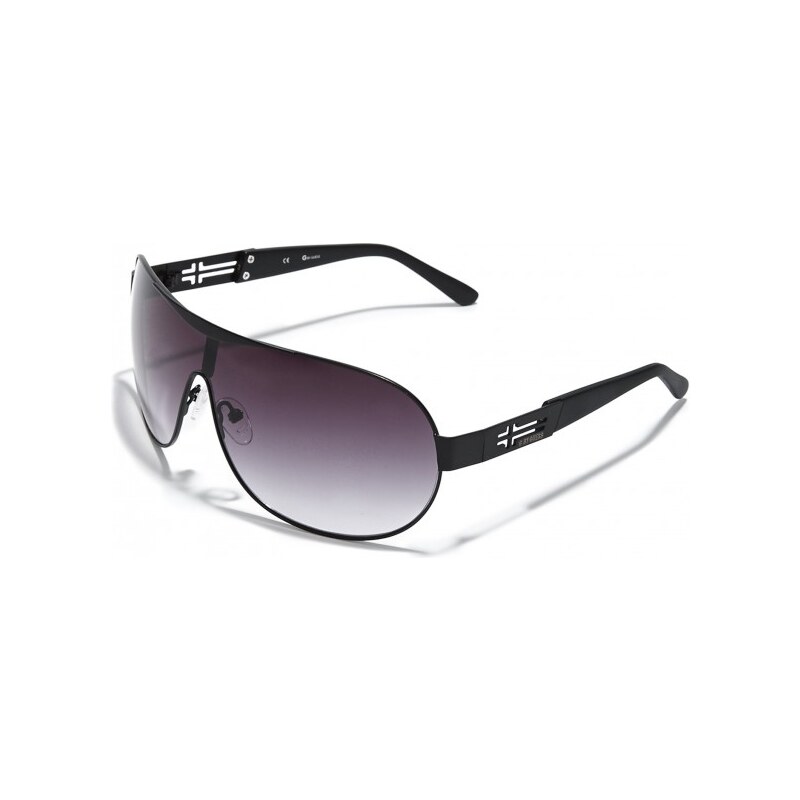 GUESS GUESS Cross-Detail Shield Sunglasses - multi black