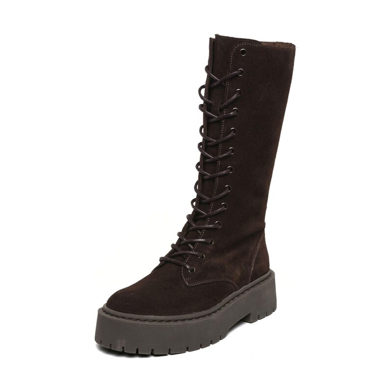 STEVE MADDEN Šněrovací boty Vroom čokoládová