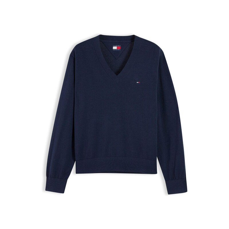 Tommy Jeans Svetr ESSENTIAL marine modrá
