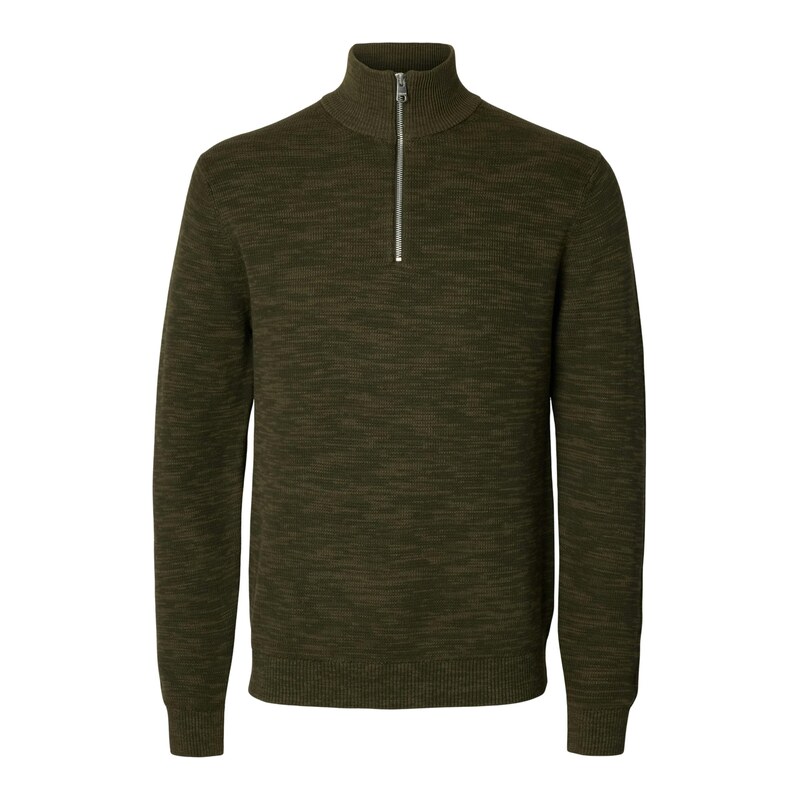 SELECTED Svetr SLHDane khaki