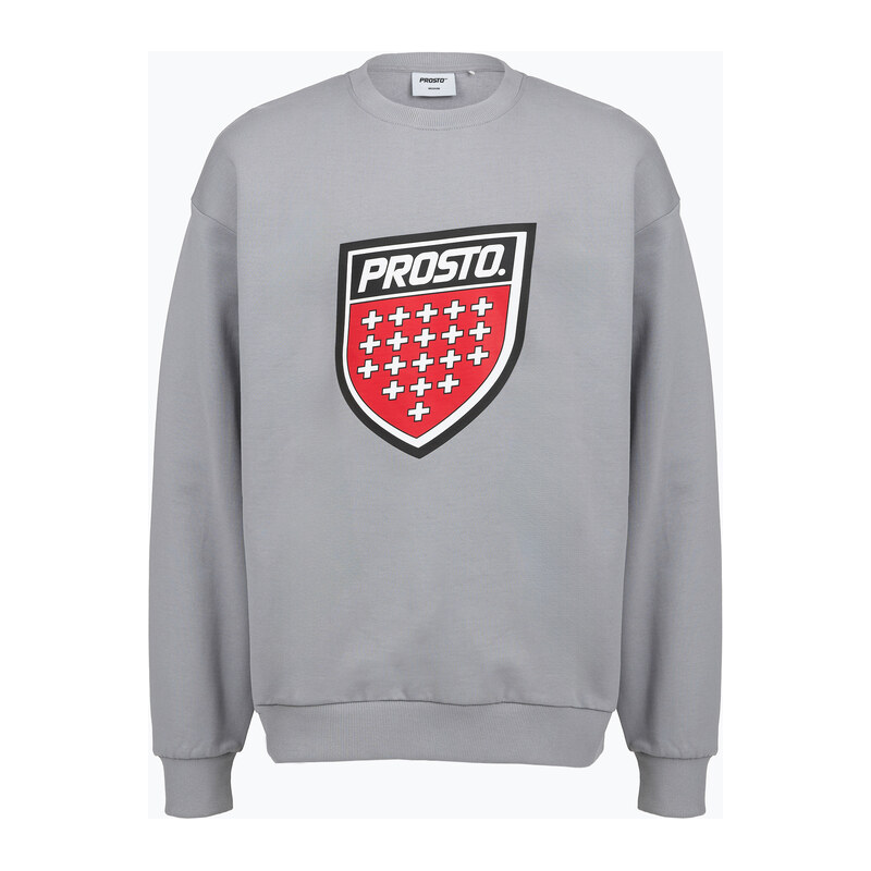 Pánská mikina PROSTO Big Shield Crewneck gray