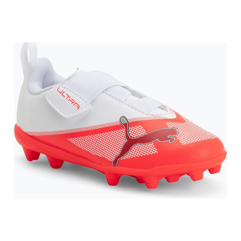 Dětské kopačáky PUMA Ultra 7 Play V FG/AG RB Jr ultra red/puma