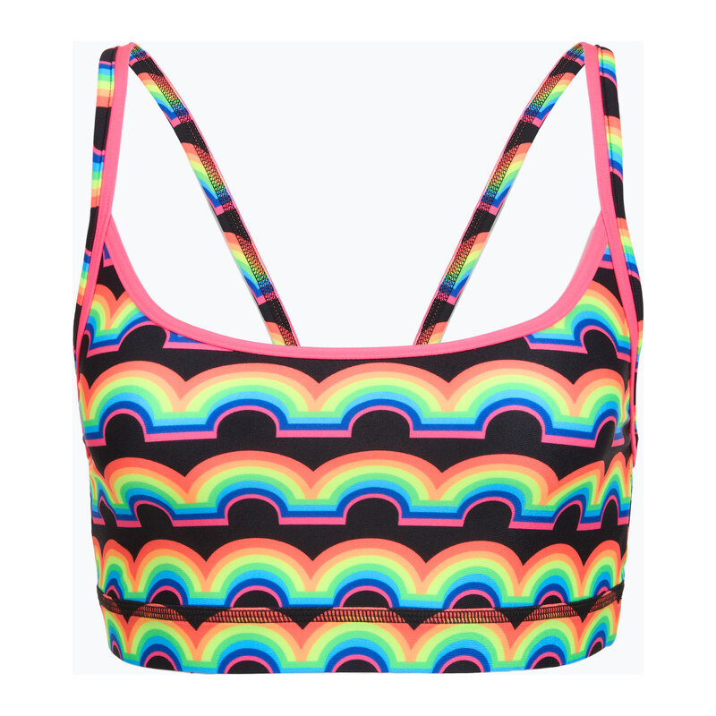 Horní díl plavek Funkita Sports Top rainbowie