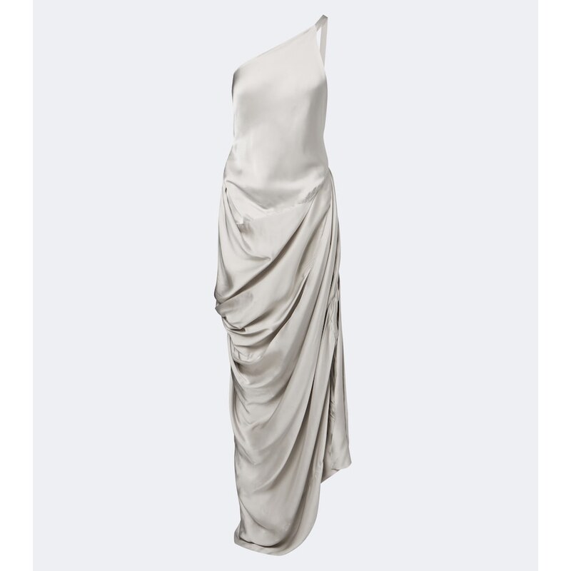 Vivienne Westwood Glossa draped one-shoulder satin maxi dress