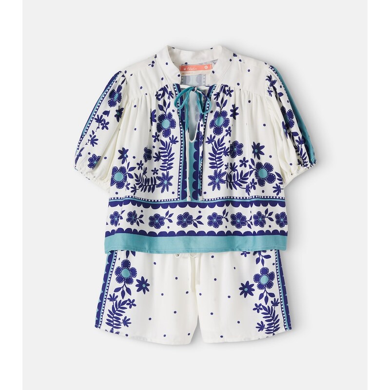 Fábula Floral top and shorts set