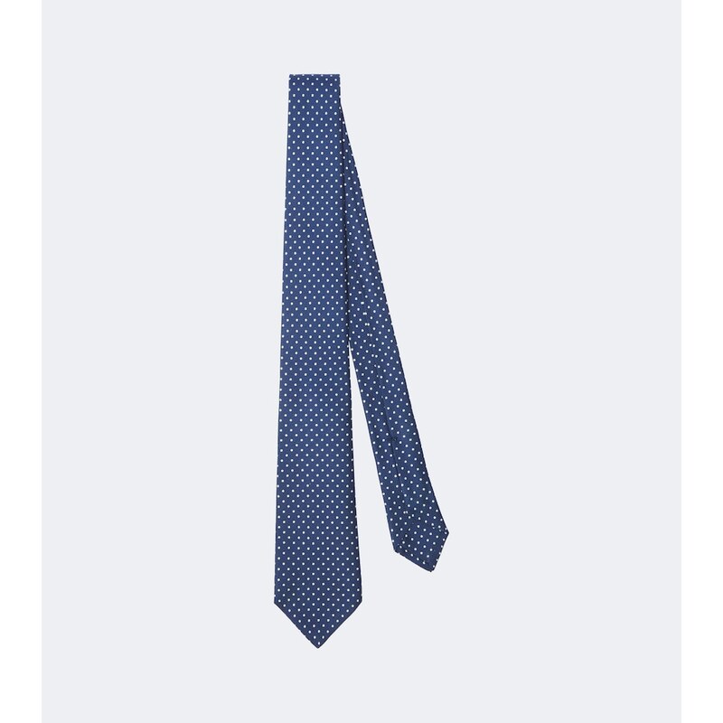 Kiton Polka-dot silk tie