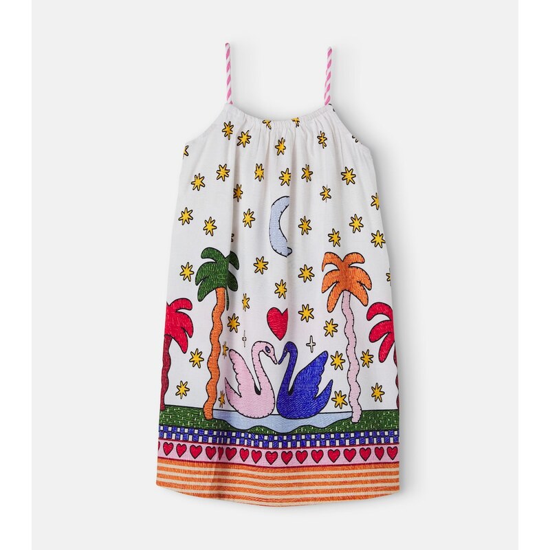 Fábula Printed cotton-blend dress