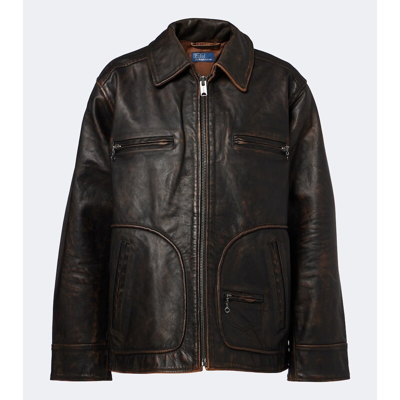 Polo Ralph Lauren Oversized leather jacket