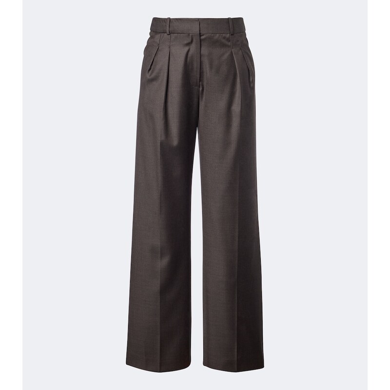 Loulou de Saison Sbiru Lds pleated virgin wool pants