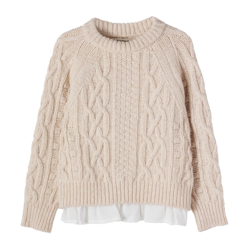 The New Society Echo layered wool-blend sweater