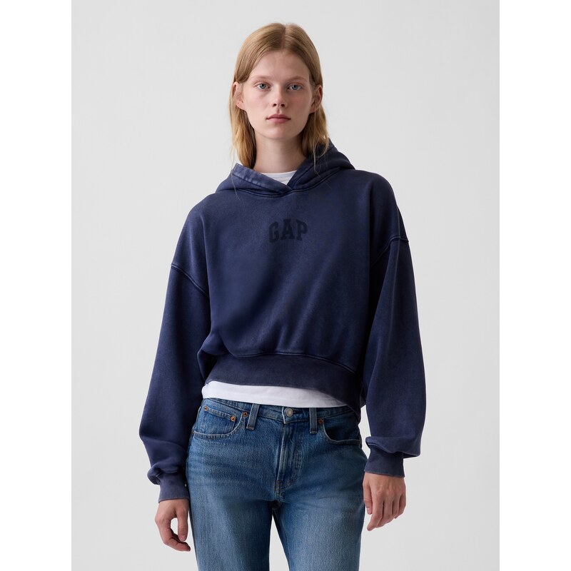GAP Crop mMikina VintageSoft s logem