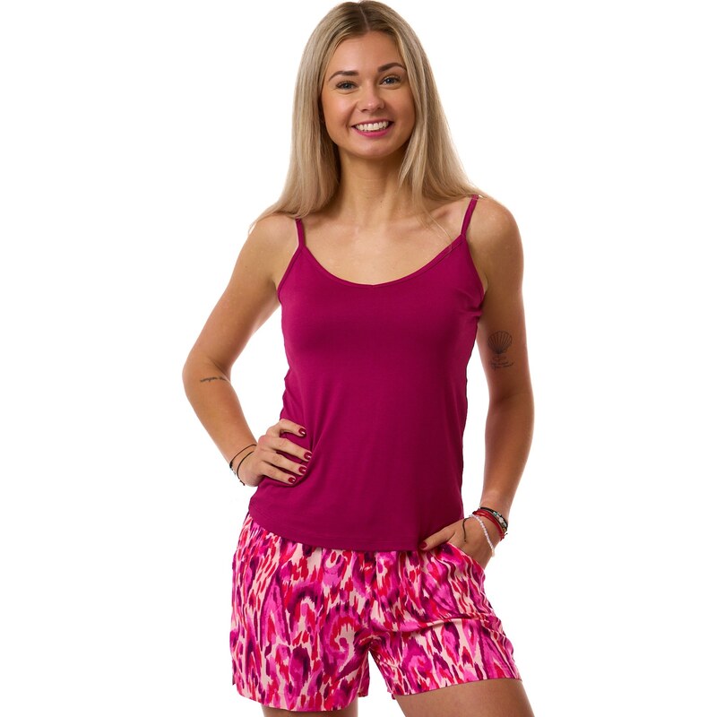 Naspani Dámské pyžamo Magenta RC9053