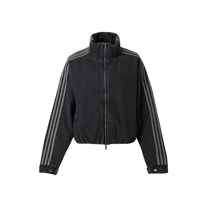 ADIDAS ORIGINALS Přechodná bunda Firebird světle šedá / černá