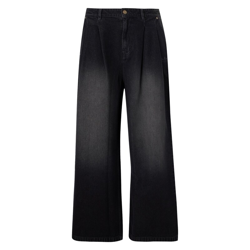 ADIDAS ORIGINALS Džíny se sklady v pase JEANS MID-RISE WIDE
