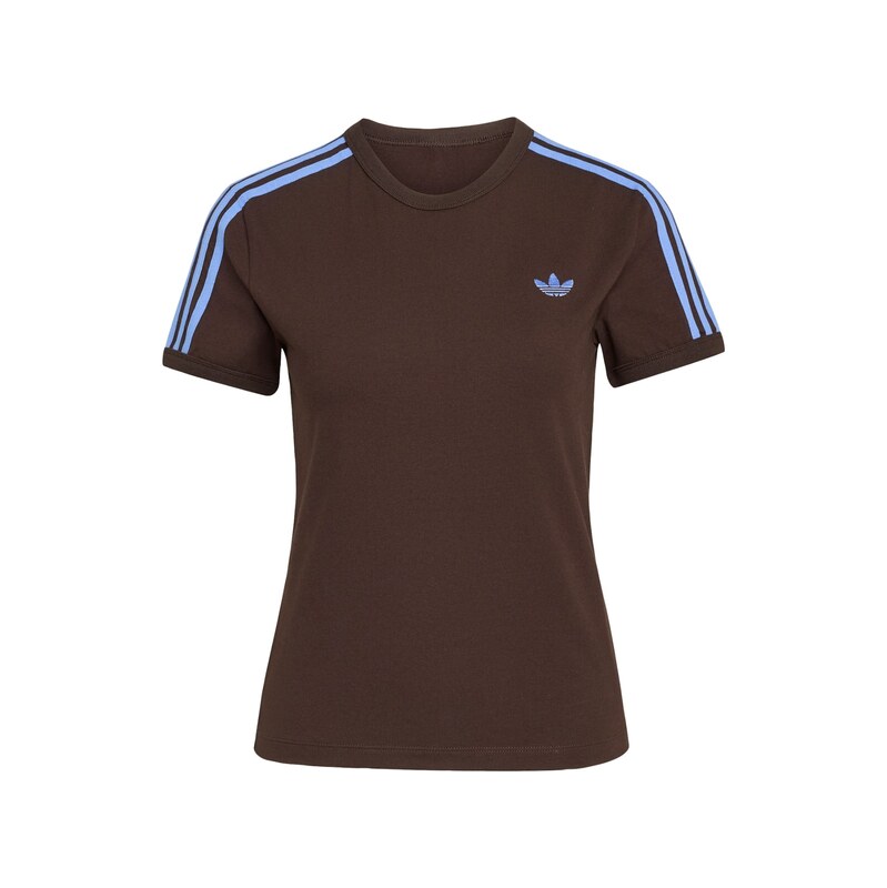ADIDAS ORIGINALS Tričko modrá / tmavě hnědá