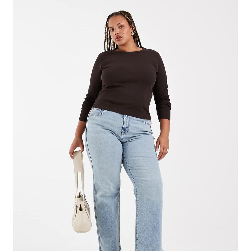 ASOS Curve ASOS DESIGN Curve comfort stretch straight leg jean