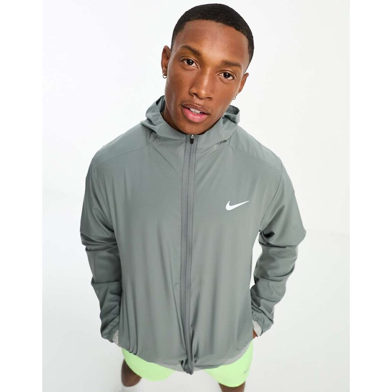 Nike Training Form Dri-FIT hooded jacket in grey