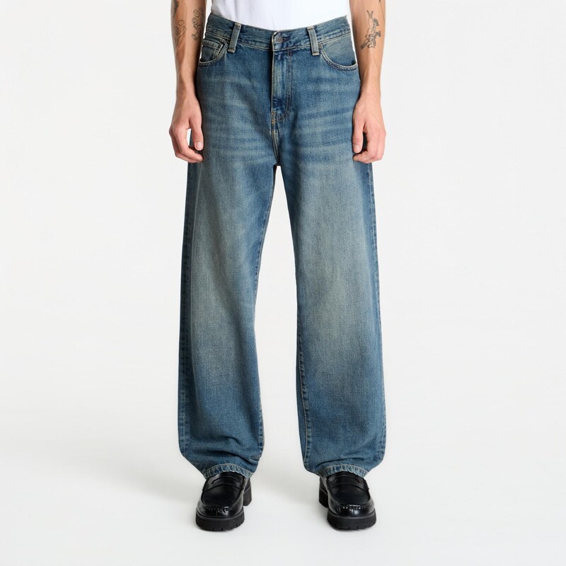 Džíny Carhartt WIP Aaron Pant Blue Worn Used Wash 31