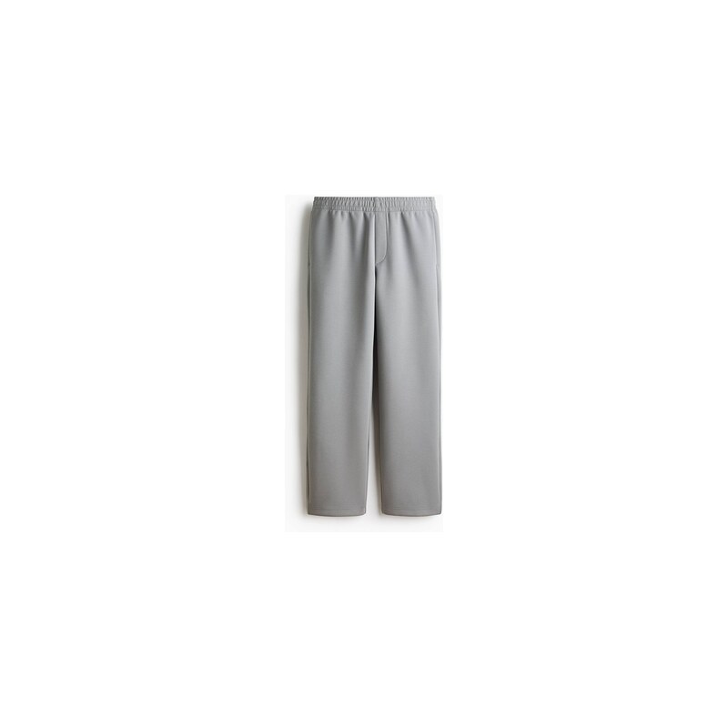 H&M - Teplákové kalhotys interlockem Relaxed Fit - Šedý Melír