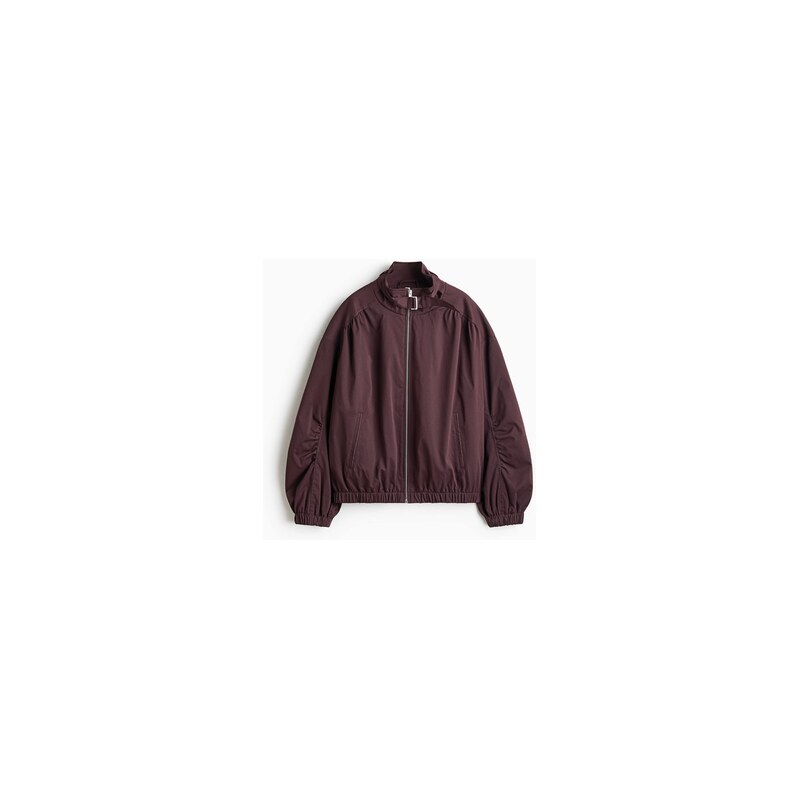 H&M - Oversized bunda bomber - Vínová