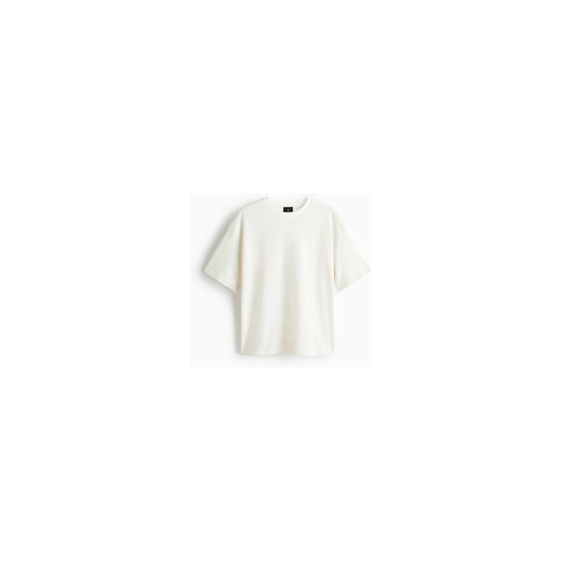 H&M - Tričko Oversized Fit - Krémová