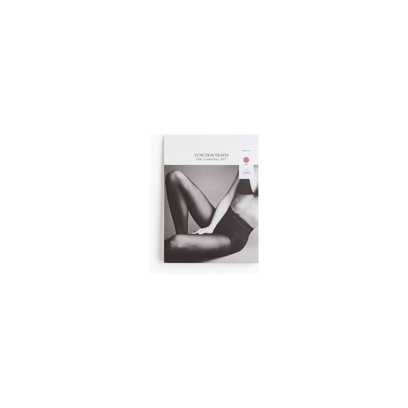 H&M - Punčocháče 20 denier Lycra Control Top - Písková