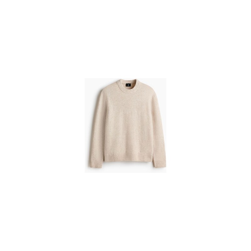 H&M - Česaný svetr Regular Fit - Světle Béžový Melír