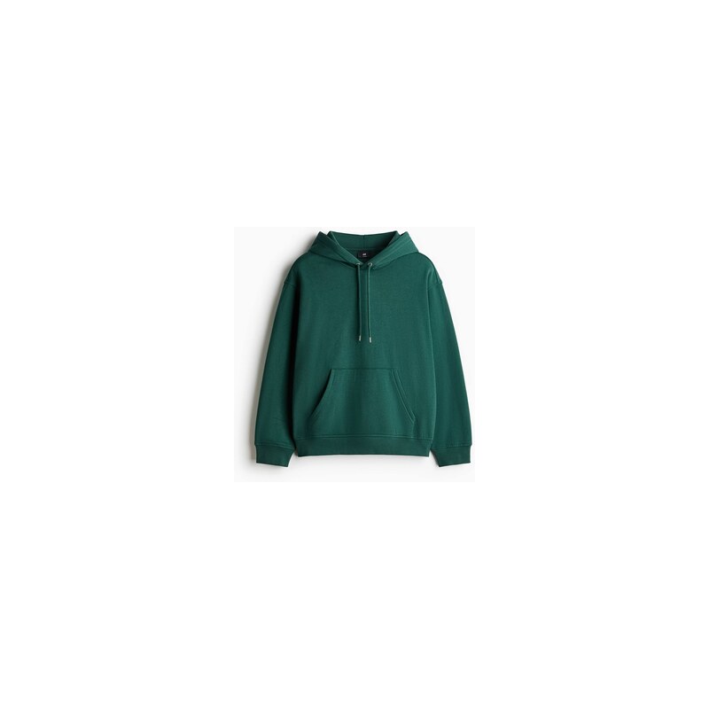 H&M - Mikinas kapucí Loose Fit - Tmavě Zelená
