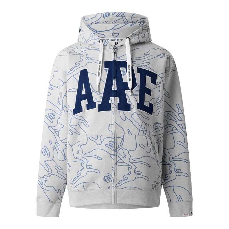 Mikina AAPE Heather White 3336360