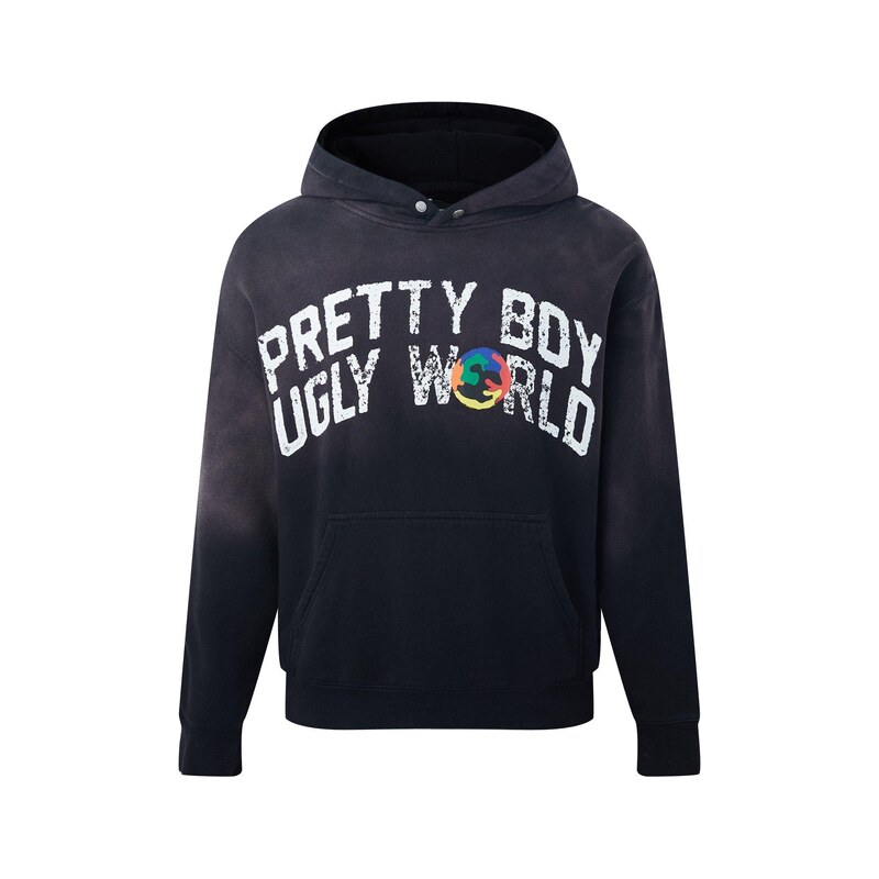 Mikina PRETTY BOY UGLY WORLD Wash Black 7019886