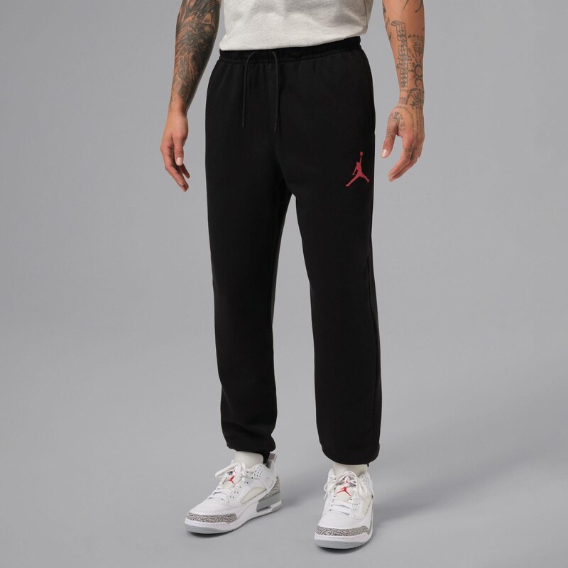 Tepláky Air Jordan Black/Gym Red 4236360