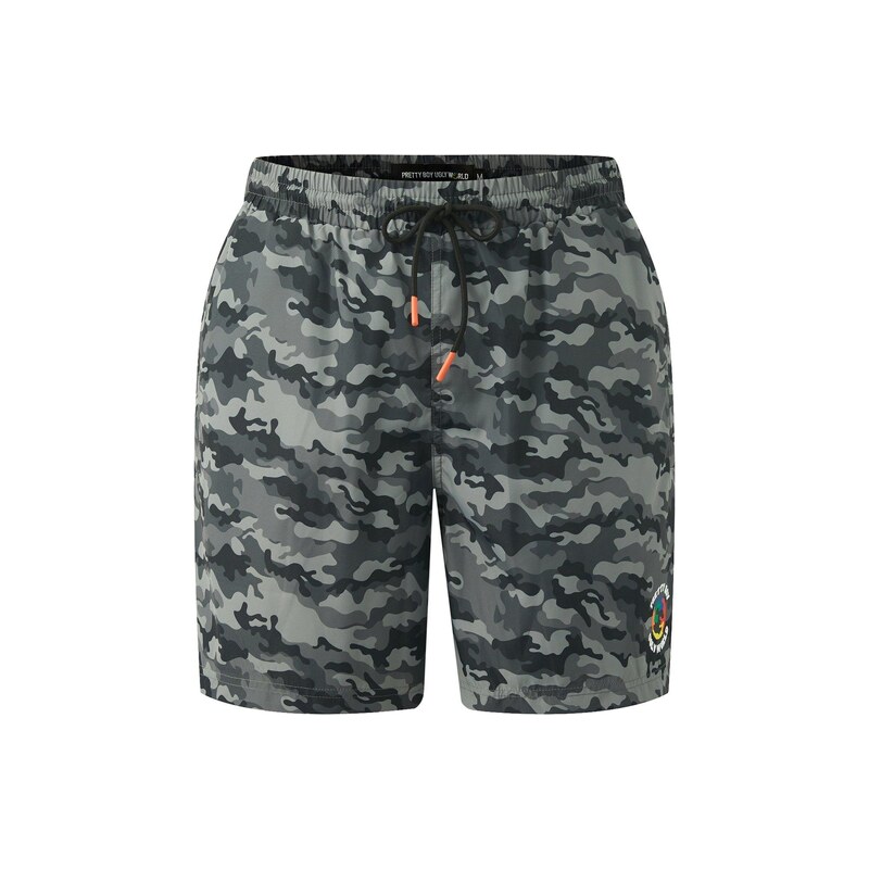Plavky PRETTY BOY UGLY WORLD Camo Grey 105055
