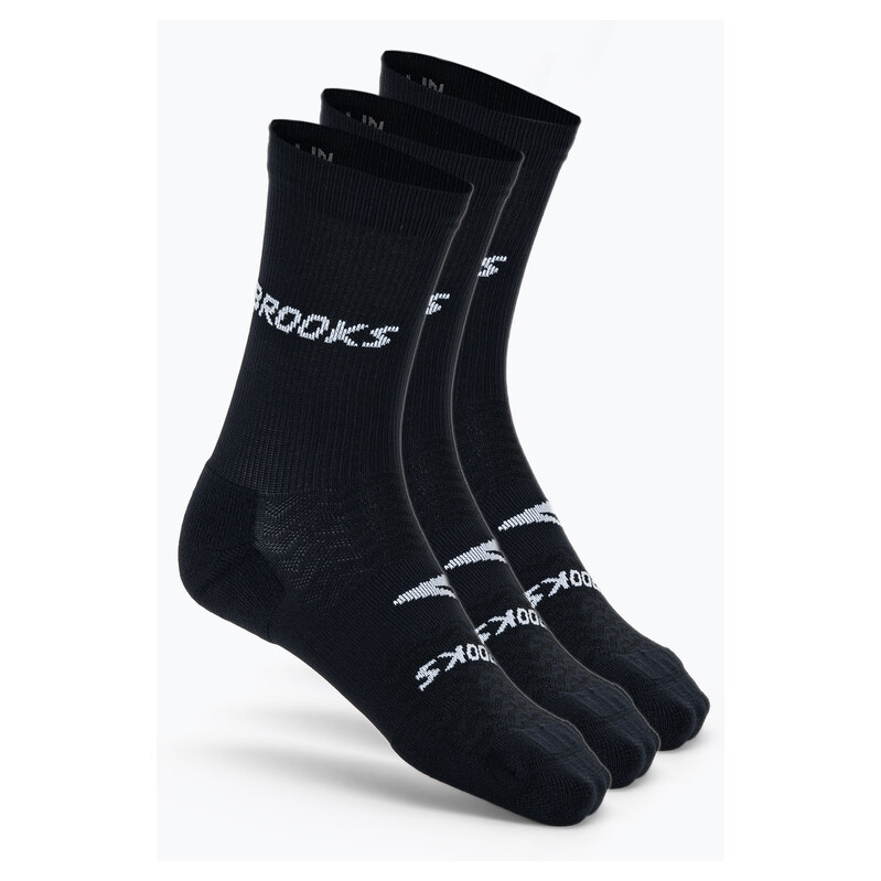 Běžecké ponožky Brooks Run-In Crew 3-Pack black